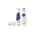Nacario Kadın Sprey Deodorant Derma Control Tone 150ML,Q10 Sıkılaştırıcı LOSYON400ML Gündüz Krem