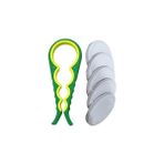 Nacario Kavanoz Kapağı Açacağı + 5 Adet Kavanoz Kapağı Hediyeli – Ergonomik Kaymaz Tasarım - Çok Renkli