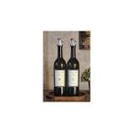 Nacario Khakma Ahşap Stantlı Amber 2'li 750ML Zeytinyağı + Ayçiçek Yağı Şişesi Seti, Beyaz