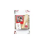 Nacario Kırmızı Instagram Çerçeve & Ahşap Tarak & Pastel Oje Hediye Set