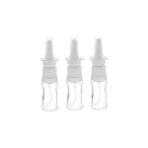 Nacario Kosmetex Boş Şeffaf Cam Burun Spreyi Şişesi, 10 Ml, Parmak Püskürtücü, Cam Burun Püskürtücü, Buharl