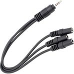 Nacario Kulaklık Mikrofon Çoklayıcı 3 Port 3.5 Mm Splitter Çevirici Dönüştürücü Adaptör Pm-4871