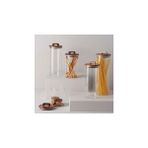 Nacario Linens Handle Cam-Akasya Kapak 10X10X24 cm Kavanoz
