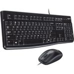 Nacario Logitech Mk120 Usb Q Siyah Kablolu Klavye + Mouse Set