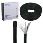 Nacario Mag Rg6/U6 Bakır Cu/Cu 80 Tel Siyah Anten Kablosu (100 Metre)
