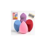 Nacario Makyaj Süngeri Seti, Göz Farı Uygulama Çubuğu 10’lu, Latex,free Beauty Blender Sünge - Çok Renkli