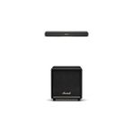 Nacario Marshall Heston 60 Black Dolby Atmos Soundbar, Wireless Subwoofer