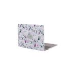 Nacario Mcstorey Macbook Air 13 Inç Kılıf A1369 A1466 Uyumlu Mor Çiçek Desenli Hard Case Sert Koruyucu Kapa