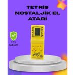 Nacario Mey Ithalat® Klasik Tetris Oyunu El Konsolu – Taşınabilir Pil ile Çalışan Retro El Aterisi