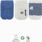 Nacario Mey Ithalat® Puanlı Kaymaz Penye Soket Çorap 3'lü BS10108 Indigo(Adet Fiyatıdır)