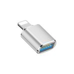 Nacario Microsonic Lightning To Otg Adapter Lightning Iphone Ipad Dişi USB Dönüştürücü Adaptör Gri