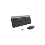 Nacario MK470 Slim Combo Kablosuz Klavye Mouse Seti, 12 Fn Kısayolu ile Kompakt Klavye, Sağ Sol