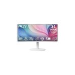 Nacario Msi 34" MD342CQPW Kurumsal Monitör, Uwqhd Kavisli 1500R Va 120Hz 1ms, Adaptive-Sync, Type-C
