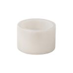 Nacario Nero Mermer Baharatlık 6X10 cm Mermer Tuzluk Biberlik Dekoratif Baharatlık Beyaz