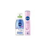 Nacario Nivea Çift Fazlı Göz Makyaj Temizleme Suyu 125ML Kadın Sprey Deodorant Pearl&beauty 150ML, 72 Sa