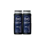 Nacario Nivea Men Deep Dimension Duş Jeli, Vücut,yüz ve Saç Şampuanı 2X500ML