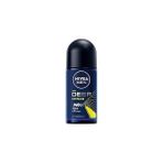 Nacario Nivea Men Erkek Roll-On Deodorant Deep Extreme 50ML, 72 Saat Anti-Perspirant Ter Koruma, Yeni Enerj