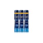 Nacario Nıvea Men Erkek Sprey Deodorant Fresh Active 200ML, Ter Kokusuna Karşı 48SAAT Koruma, X3 A