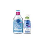 Nacario Nivea Micellar Makyaj Temizleme Suyu 400 ml ,göz Makyaj Temizleyici 125 Ml, Sünger Hediye