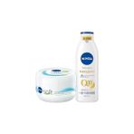 Nacario Nıvea Q10 Sıkılaştırıcı C Vitamini Vücut Bakım Losyonu 250ML ve Soft Nemlendirici Kr