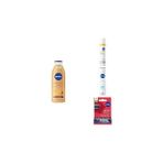 Nacario Nivea Q10 SPF50 Gündüz Yüz Krem 40ML, Sıkılaştırıcı Bronzluk Losyon 250ML,KIRMIZI Dudak Kremi De