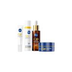 Nacario Nivea Q10 SPF50 Güneş Koruyucu Yüz Bakım Kremi 40ML, Kırışıklık Karşıtı 30ML,GÖZ Kremi Gec