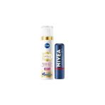 Nacario Nivea SPF30 Kırmızı Renkli Dudak Bakım Kremi,4,8gr + Nivea LUMINOUS630 Karşıtı Gündüz Bakım Kr