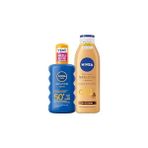 Nacario Nivea Sun SPF50 Koruma Nemlendirici Güneş Spreyi 200 Ml, Q10 Sıkılaştırıcı,bronzlaştırıcı Vücut