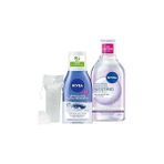 Nacario Nivea Yatıştırıcı Micellar Makyaj Temizleme Suyu Göz Makyaj Temizleyici 125ML, Pamuk Hediyeli Se