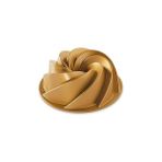 Nacario Nordicware Nordic Ware Bundt Cake Pan With Filigree Notches, Aluminium, Gold, 22CM x 22CM x 10CM