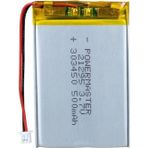 Nacario Powermaster 303450 3.7 Volt 500 Mah Lityum Polimer Pil