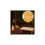 Nacario Pratikoutdoor Katlanır Kamp, Piknik Bahçe Masası 50X100 cm - Ham Naturel Renk