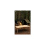 Nacario Pratikoutdoor Katlanır Kamp, Piknik Bahçe Masası 70X150 cm - Ham Naturel Renk