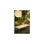 Nacario Pratikoutdoor Katlanır Kamp, Piknik Bahçe Masası 75X200 cm - Ham Naturel Renk