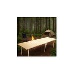 Nacario Pratikoutdoor Katlanır Kamp, Piknik Bahçe Masası 75X228 cm - Ham Naturel Renk
