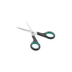 Nacario Promosyonca Paslanmaz Çelik Makas, Ergonomik Turkuaz-Siyah Tutma Kollu (13 Cm)