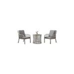 Nacario Rehome Capri Swing Pisa Tekli Rattan Bahçe Balkon Oturma Grubu Beyaz 702
