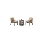 Nacario Rehome Capri Swing Pisa Tekli Rattan Bahçe Balkon Oturma Grubu Kahve 703