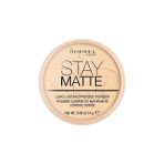 Nacario Rimmel London Stay Matte Pressed Powder Pudra 001-TRANSPARENT