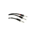 Nacario Roland Black-Serisi Bağlantı Eklemesi/split Kablo – 6,3-Mm-Trs- 2x 6,3-Mm Jak, Uzunluk: 1,5m – Rcc-