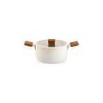 Nacario Schafer Ceramoni Seramik Derin Tencere 20 Cm-Krem
