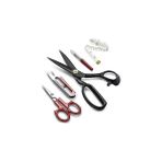 Nacario Siyah Saplı Çelik Somunlu Profesyonel Kumaş Kesim Makası Set (9 Numara 23 Cm)