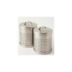 Nacario Smartizi 2'li Büyük Boy Metal Çay Süzgeci Seti (7 x 6.5 Cm) - Paslanmaz Çelik Demlik Kupa Filtre