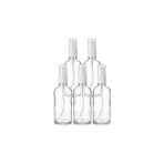 Nacario Smartizi 5'li Boş Sprey Şişe Seti (100 Ml) - Seyahat, Dezenfektan Kolonya Için Şeffaf Fısfıs Şiş