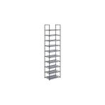 Nacario Songmics Ayakkabı Rafı, Ayakkabı Organizatörü, 10 Raf, Ayakkabı Dar, 28 x 45 x 173 Cm, Metal Ç