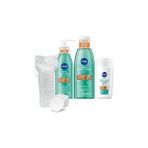 Nacario SPF50 Derma Skin Clear Karşıtı Güneş Koruyucu Krem 40ML, Yüz Temizleme Jeli Tonik, Pamuk