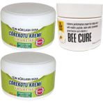 Nacario Süper Çörek Otu Kremi Büyük Xl Boy 2X200 Ml+ Bee Cure 150 ml Krem - 1li