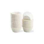 Nacario Takribi 100 Adet Büyük Boy Beyaz Muffin Kek Kalıbı 50X40 Mm, Cupcake Kağıdı, Brownie Kalıbı