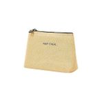 Nacario Textile Termal Astarlı Jüt Keten Makyaj Çantası 15 x 11 x 6 cm