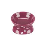 Nacario Trixie Ergonomik Yükseltilmiş Seramik Kase 0,15 L/ø 13 cm Bordo Seramik